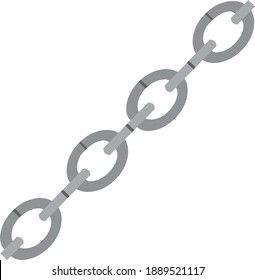 Vector illustration of emoticon of a chain