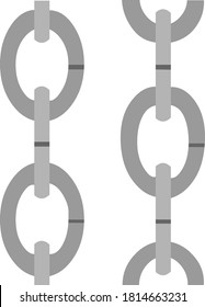Vector illustration of emoticon of chains