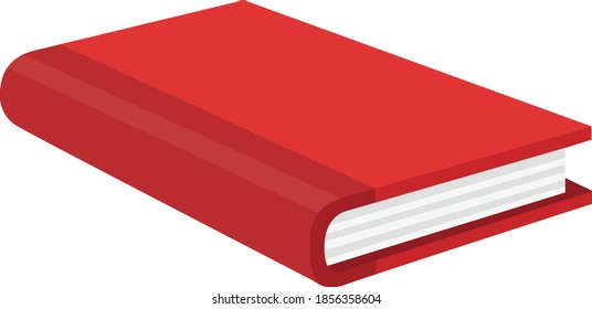 Vektorgrafik der Emotionen eines roten Buches