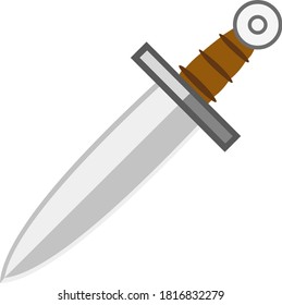 Ilustración vectorial del emoticono de una espada