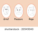 vector illustration "emotions "