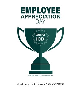 Vector Illustration employee appreciation day MARCH 5