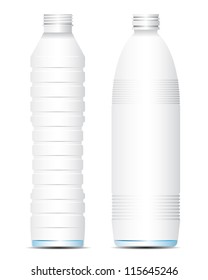 Vector illustration empty bottle of water