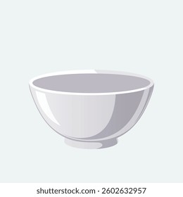 vector illustration of empty bowl 