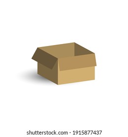 vector illustration of empty box. good for shipment, empty statement, and any project.
