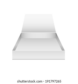 vector illustration of empty boxes on the plane on a white background