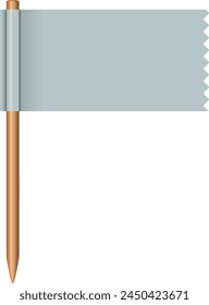 Vector illustration of an empty flag banner.