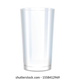 Vector illustration of empty glass