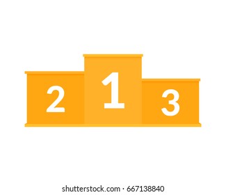 Vector Illustration Empty Podium Winners Isolated Stock Vector (Royalty ...