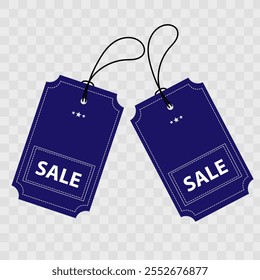 Vector illustration empty price navy suit for label, tag, coupon, discount, and budge.	