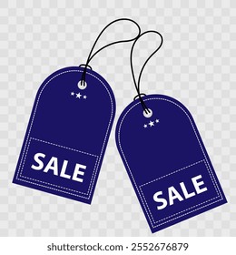 Ilustración vectorial traje de Precio azul marino vacío para etiqueta, etiqueta, Cupón, descuento y presupuesto.	