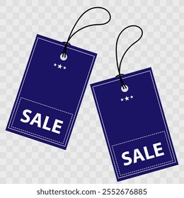 Vector illustration empty price navy suit for label, tag, coupon, discount, and budge.	
