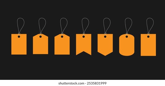 Etiquetas de Precio vacías de la Ilustración vectorial blanco conveniente para la etiqueta, la etiqueta, el Cupón, y el presupuesto 