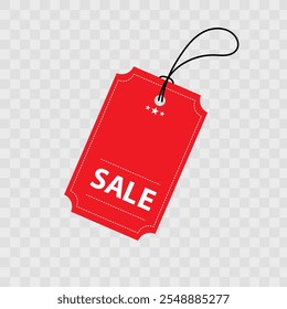 Vector illustration empty price tags red suit for label, tag, coupon, discount, and budge.	