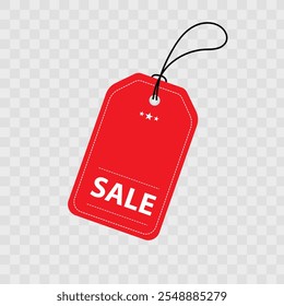 Vector illustration empty price tags red suit for label, tag, coupon, discount, and budge.	