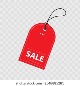 Vector illustration empty price tags red suit for label, tag, coupon, discount, and budge.	