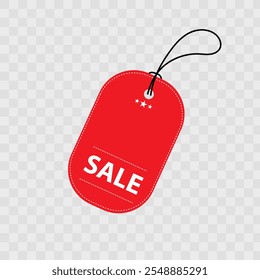 Vector illustration empty price tags red suit for label, tag, coupon, discount, and budge.	