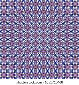 Vector illustration. Endless abstract seamless pattern. Pink, purple and blue background texture.