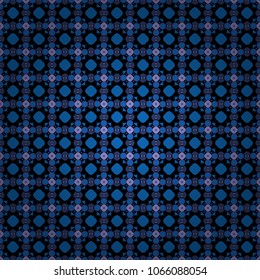 Vector illustration. Endless abstract seamless pattern. Blue, black and violet background texture.