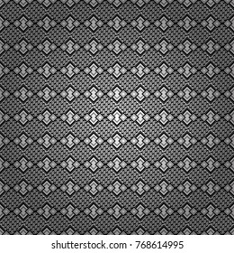 Vector illustration. Endless abstract seamless pattern. Gray, black and white background texture.