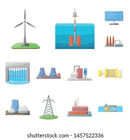 Vector Illustration Energy Alternative Logo Collection Stock Vector ...