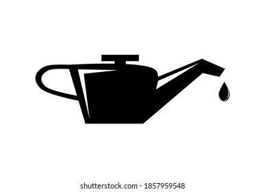 Ilustración vectorial del símbolo de aceite del motor sobre fondo blanco