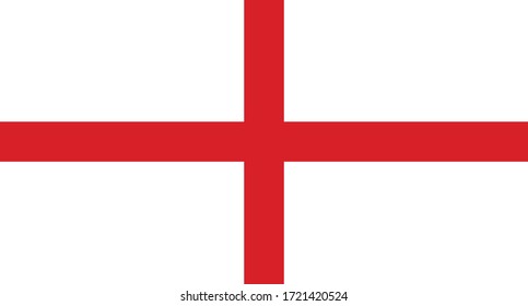 Vector Illustration Of England Flag