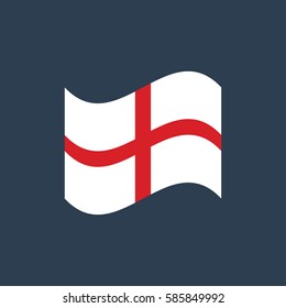 vector illustration of England flag