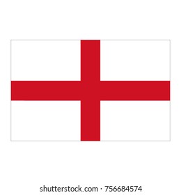 vector illustration of England flag