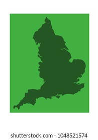 vector illustration of England map