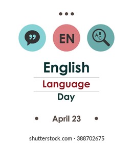 Vector Illustration / English Language Day