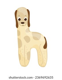 Vector illustration of the English letter in the form of an animal. Template for a logo. Element to compose your own phrase.