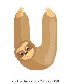 Vector illustration of the English letter in the form of an animal. Template for a logo. Element to compose your own phrase.