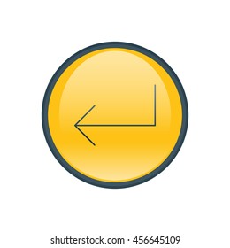 Vector illustration of enter key icon