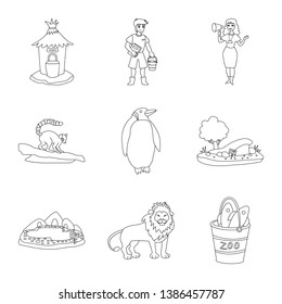 Vector illustration of entertainment and forest symbol. Collection of entertainment and park stock symbol for web.