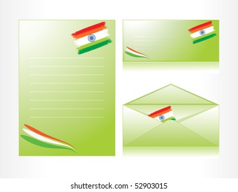 ilustración vectorial de envolver, membrete, postal