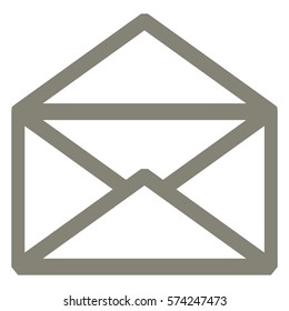 Vector Illustration of Envelope Icon in gray
