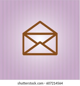 Vector Ilustración del icono de sobre símbolo vector de sobre página plana jpg sitio web concepto de aplicación
