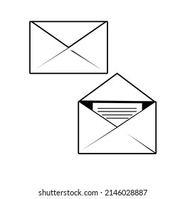 vector illustration envelope icons design template