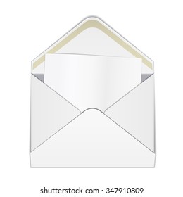 Vector Illustration of Envelope paper or craft Box for Design, Website, Background, Banner. Folding package Template. Fold Post pack with die line for your corporate brand on it
