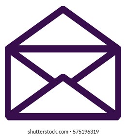 Vector Illustration of Envelope in Purple Icon
