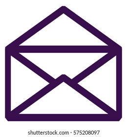 Vector Illustration of Envelope in Purple Icon
