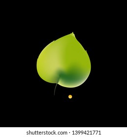 Vector illustration for environmental theme - eco style. Green leaves on white background. Banner for web site, signboard for eco shop, illustration for notepad, postcard or bag. EPS 10.