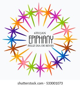 Vector illustration of a Epiphany background for christian holiday.