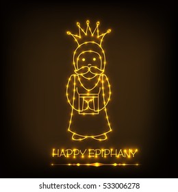 Vector illustration of a Epiphany background for christian holiday.