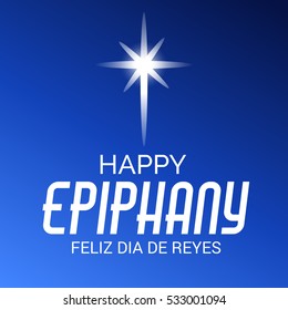 Vector illustration of a Epiphany background with star for christian holiday.