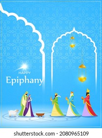 Vector illustration of Epiphany, Christian festival