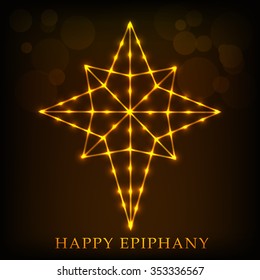 Vector Illustration of Epiphany Greetings background.