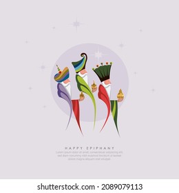 Vector Illustration of Epiphany.A Christian festival.	