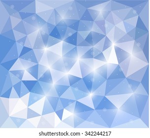 Vector illustration EPS 10. Abstract background for design. Polygonal Mosaic. Triangular low poly style. Template for poster.